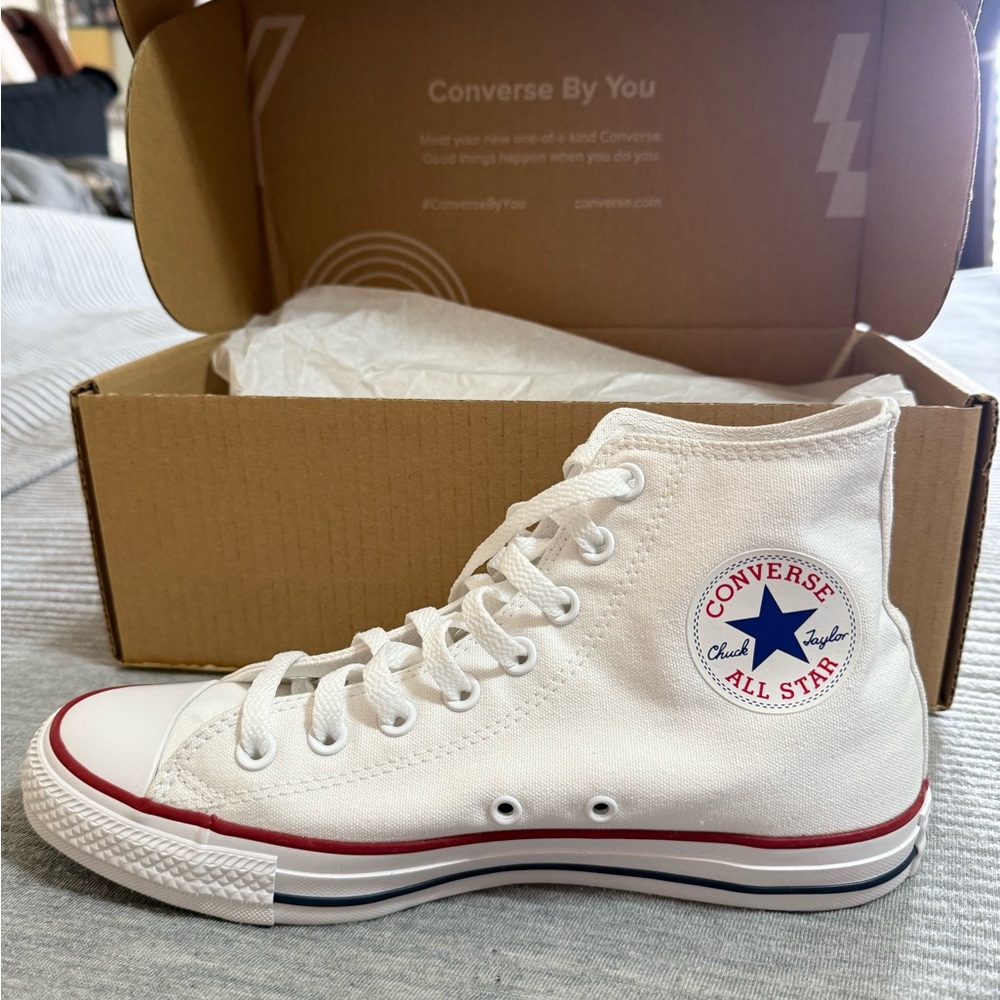 Converse White High-Top Sneakers